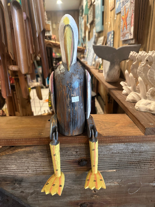Wooden Shelf Sitting Pelican