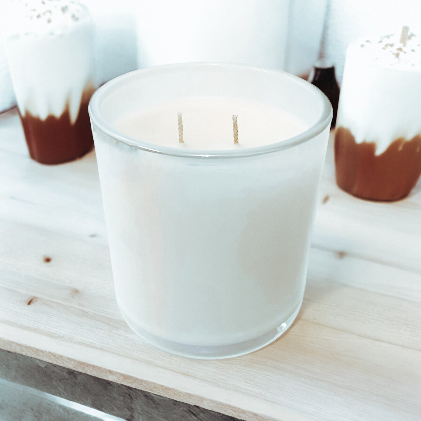 Zero Cal Milkshake Scent Candle Inspired by BBW Salted Pretzel