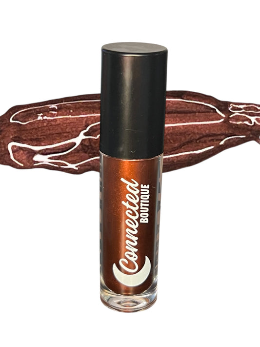Brownie - Chocolate brown Metallic Lip Gloss