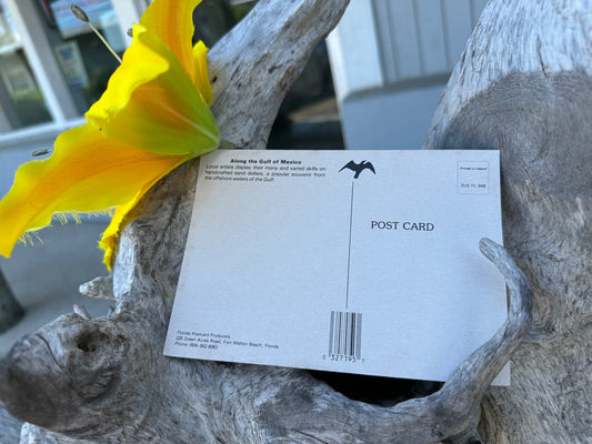 "Greeting From Gulf of Mexico" Vintage Postcard