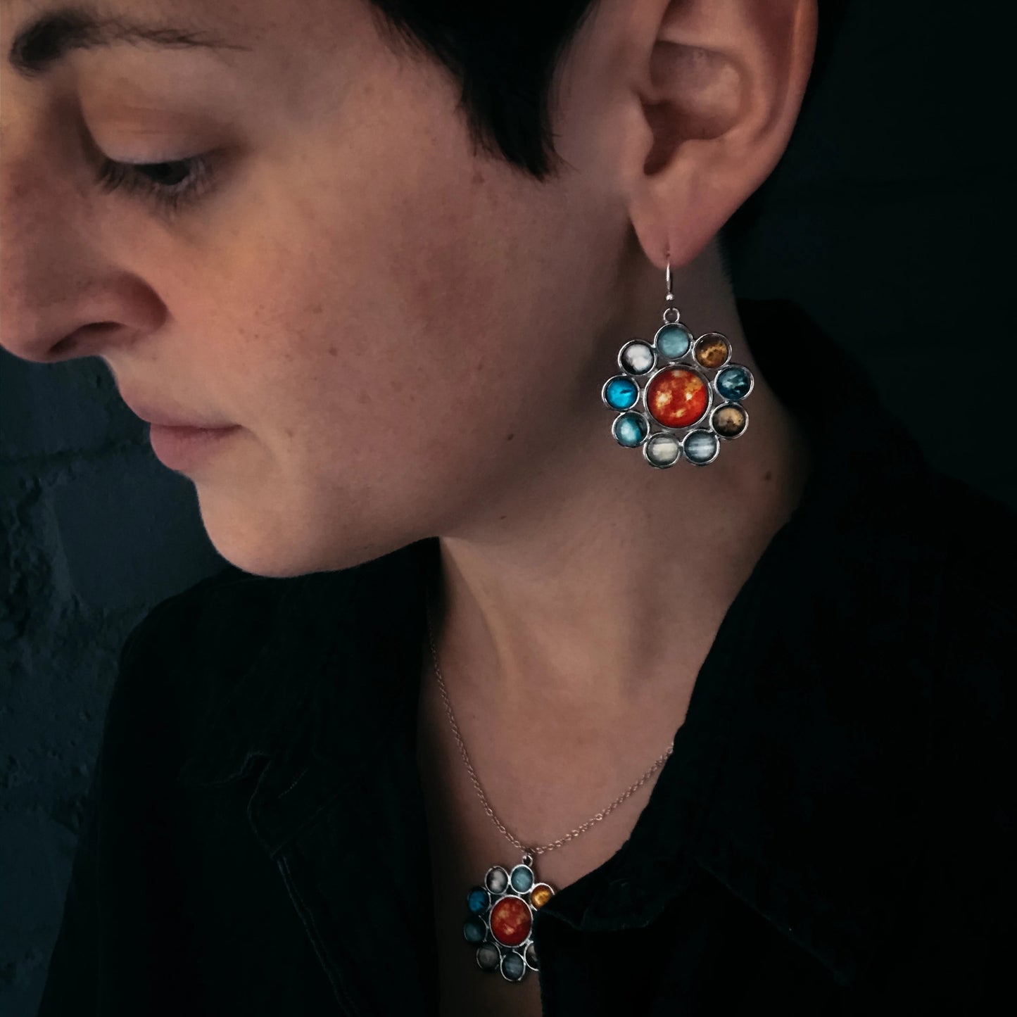 Solar System Halo Jewelry Set | Gift Shop & Gift Wrapping | Kitchen + Metal