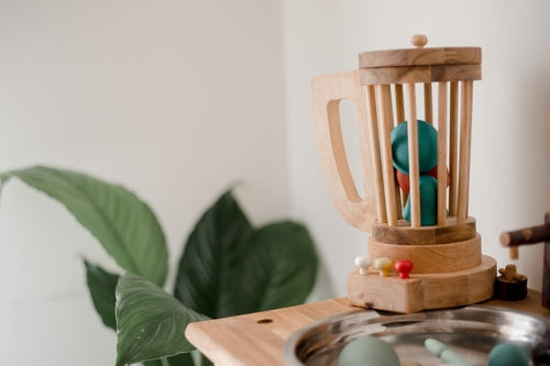 QToys Australia (USA) WOODEN BLENDER | Kitchen + Metal