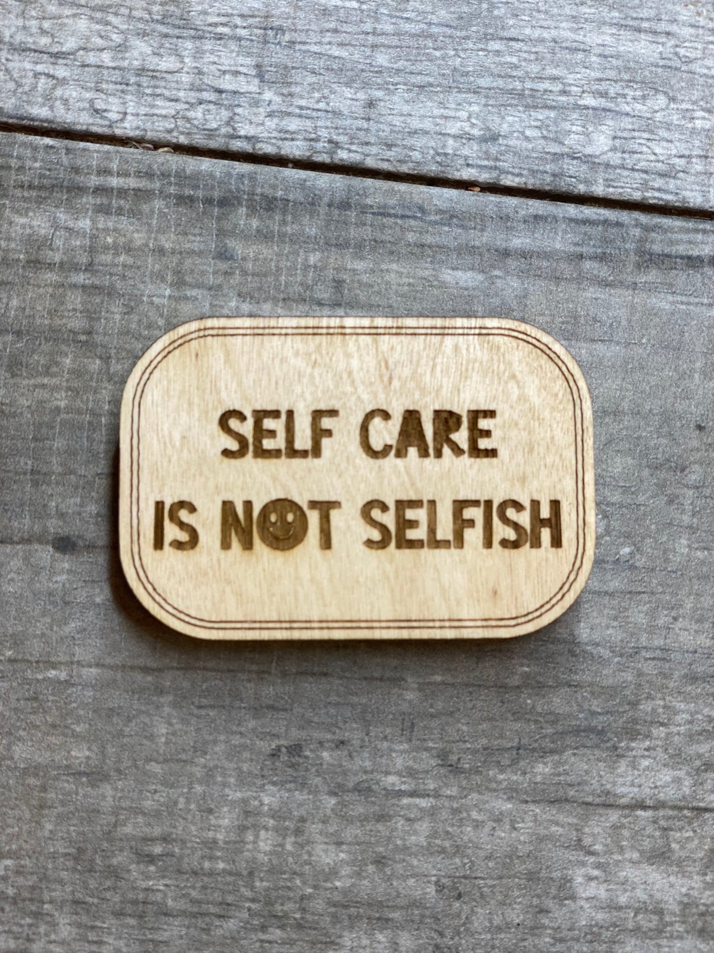 Wooden Magnet Set, Mental Health Magnets, Stocking Stuffers