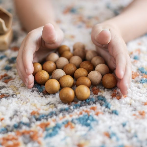 QToys Australia 2 Tone Wooden Balls | Kitchen + Metal