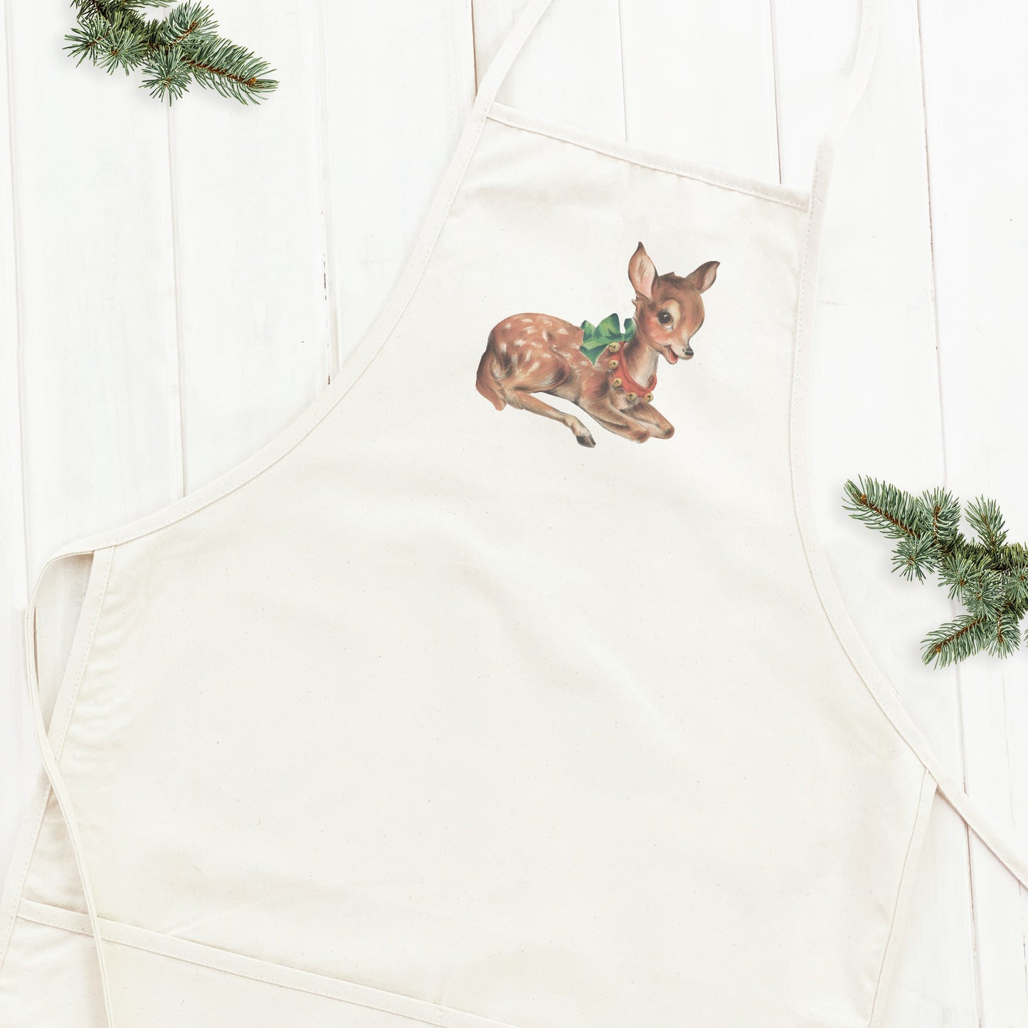 Vintage Reindeer - Women's Apron | Aprons | Kitchen + Metal