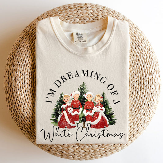 I'm Dreaming Of A White Christmas, Retro, Movie, Classic, Comfort Colors, Tshirt