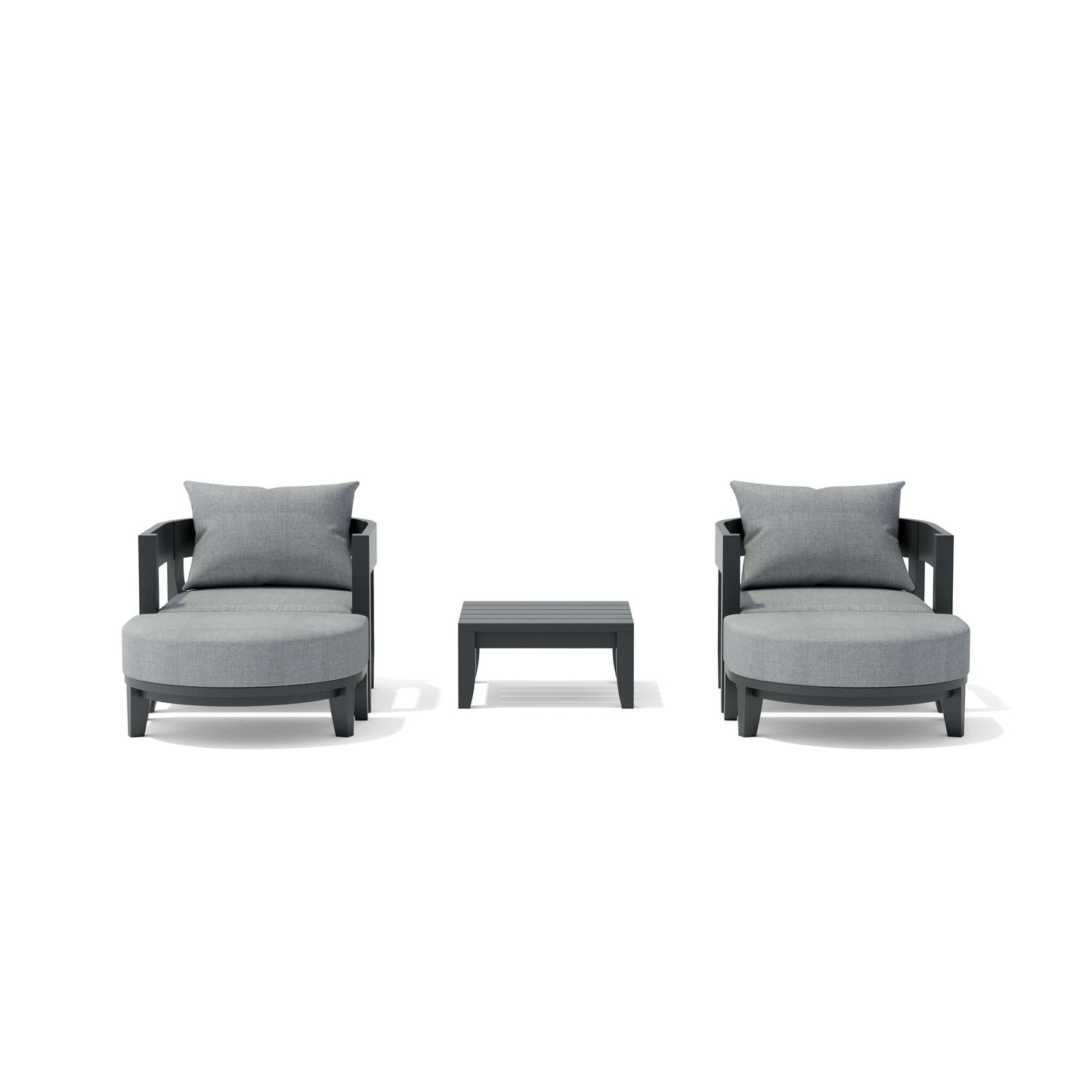 Set-172-Al 5-Pc Coronado Aluminum Deep Seating Set
