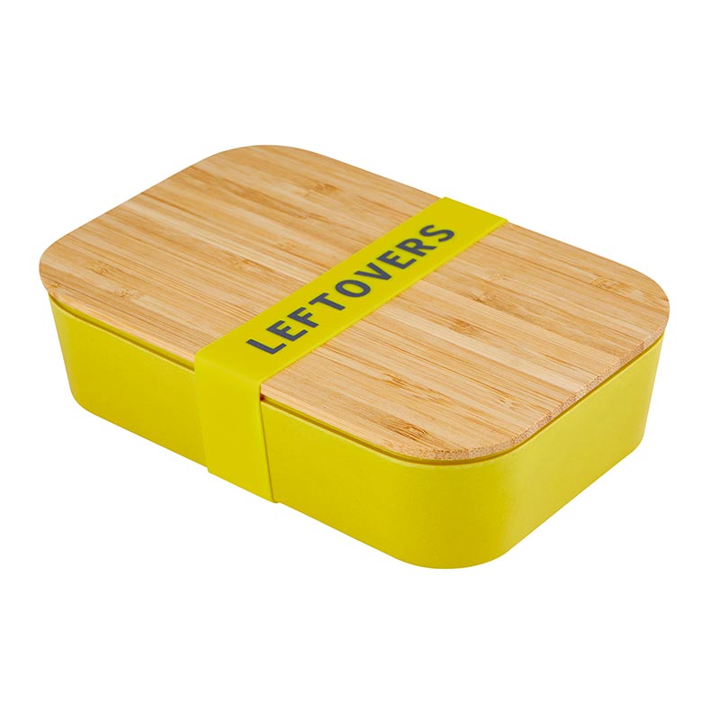 Leftovers Bamboo Lunch Box in Vivid Yellow | Eco-Friendly
