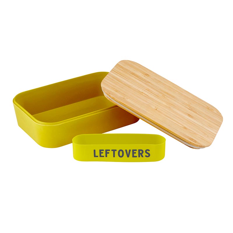 Leftovers Bamboo Lunch Box in Vivid Yellow | Eco-Friendly