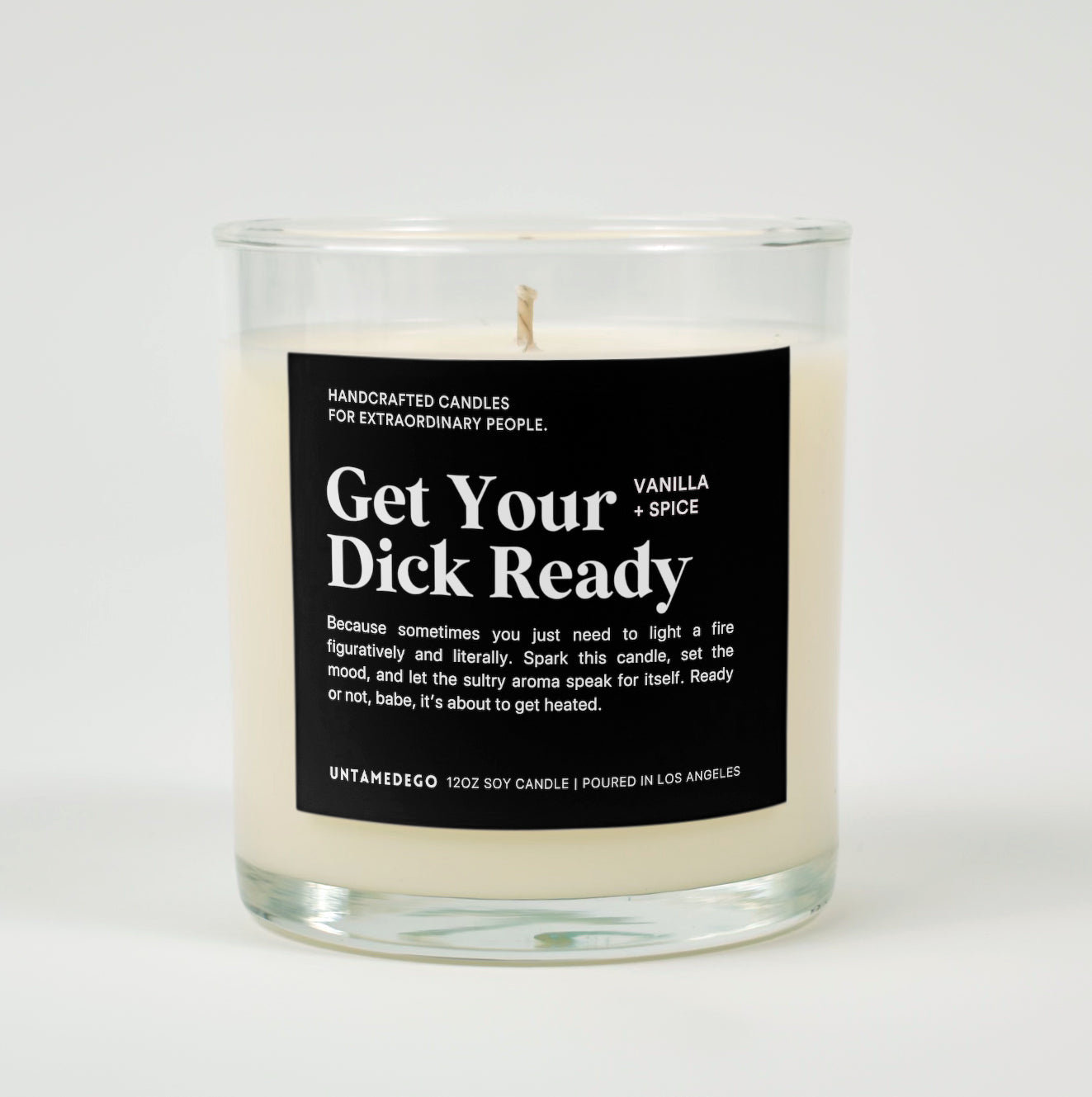 Get Your Dick Ready Glass Candle