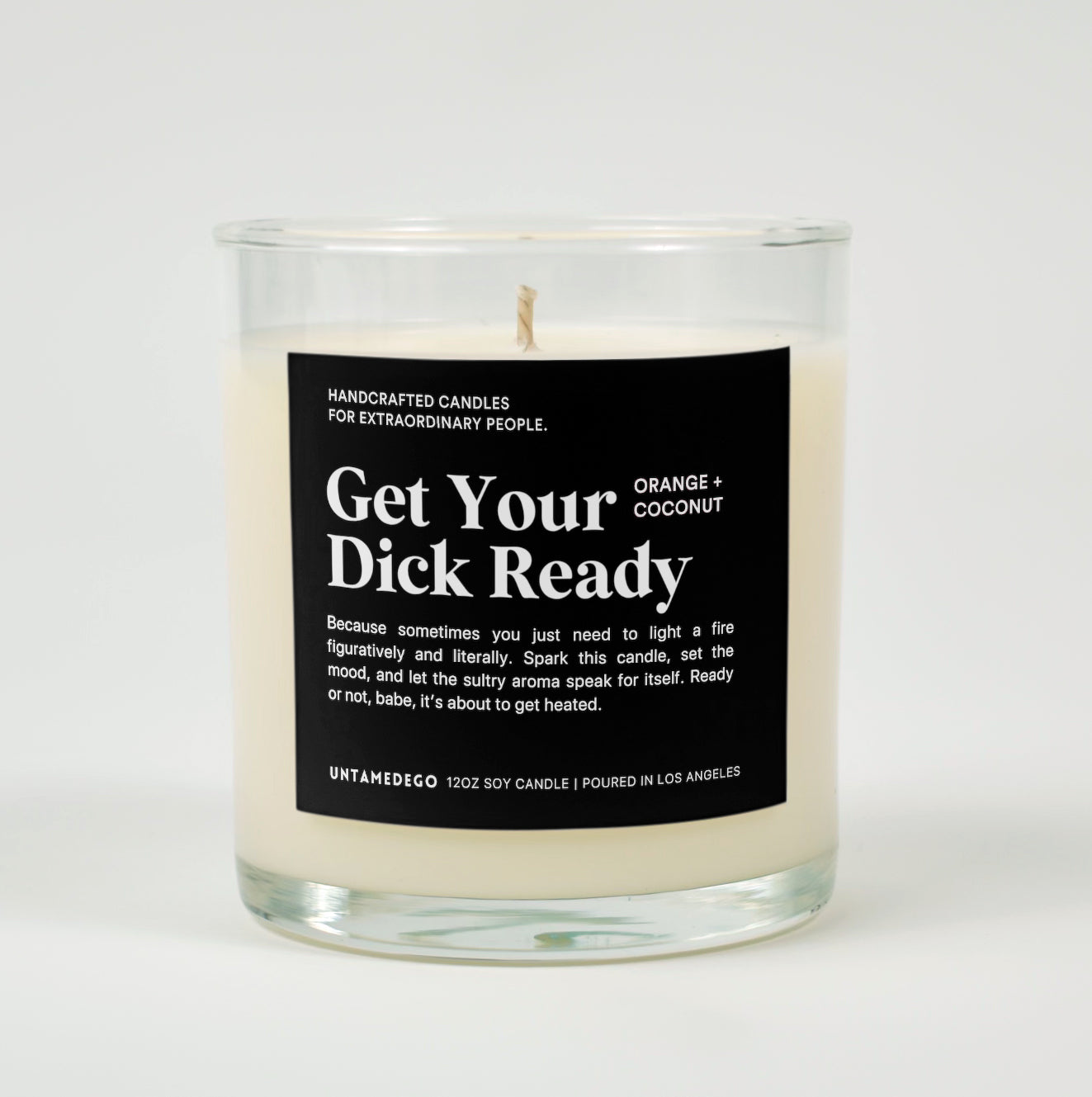 Get Your Dick Ready Glass Candle