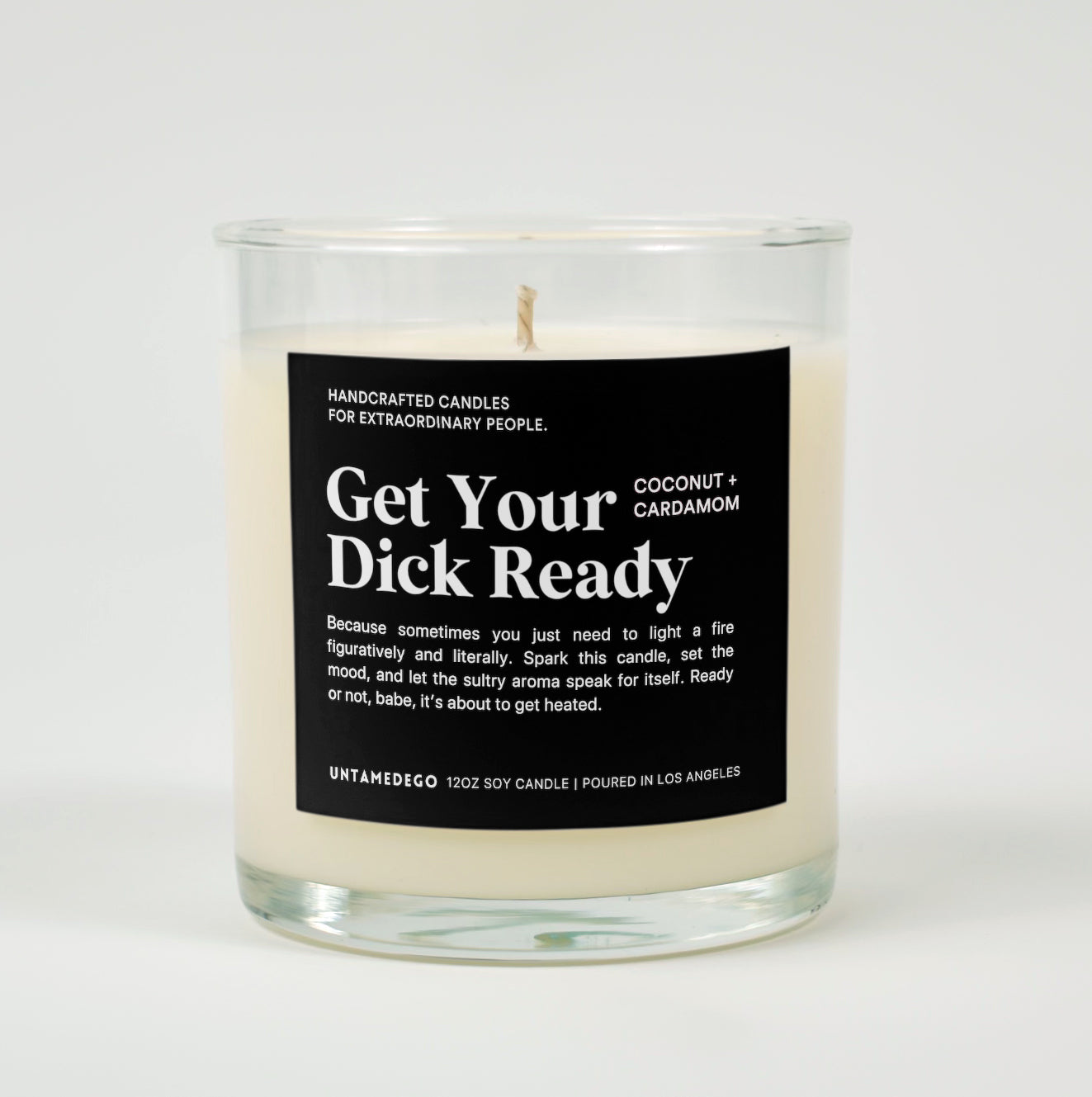 Get Your Dick Ready Glass Candle