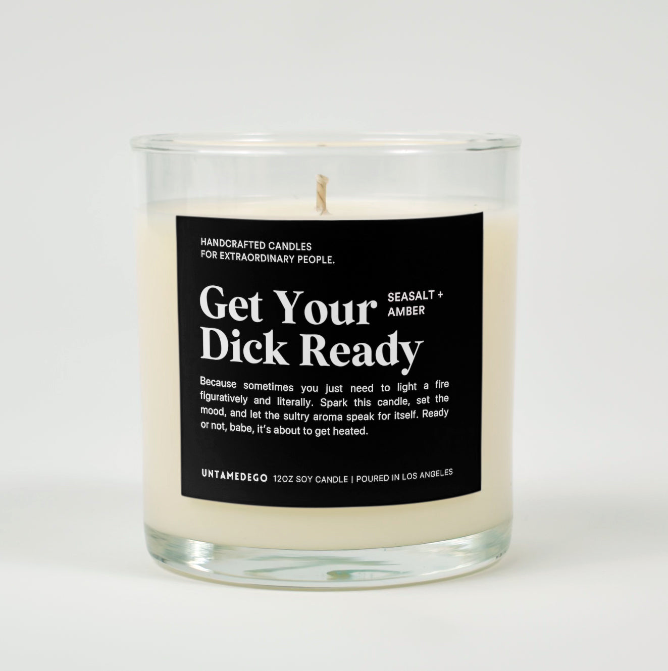 Get Your Dick Ready Glass Candle