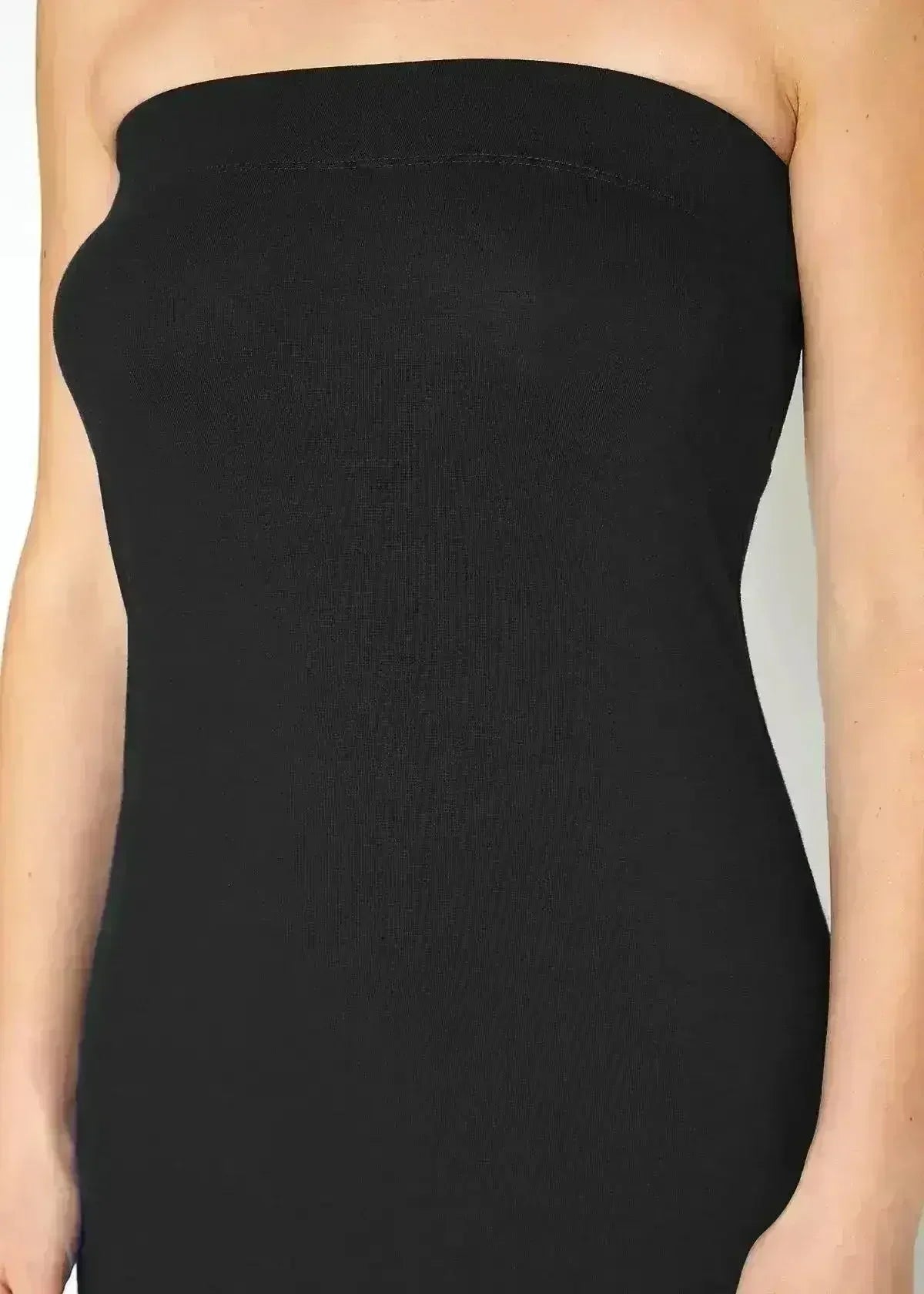 Women's Tube Top Bodycon Midi Dress