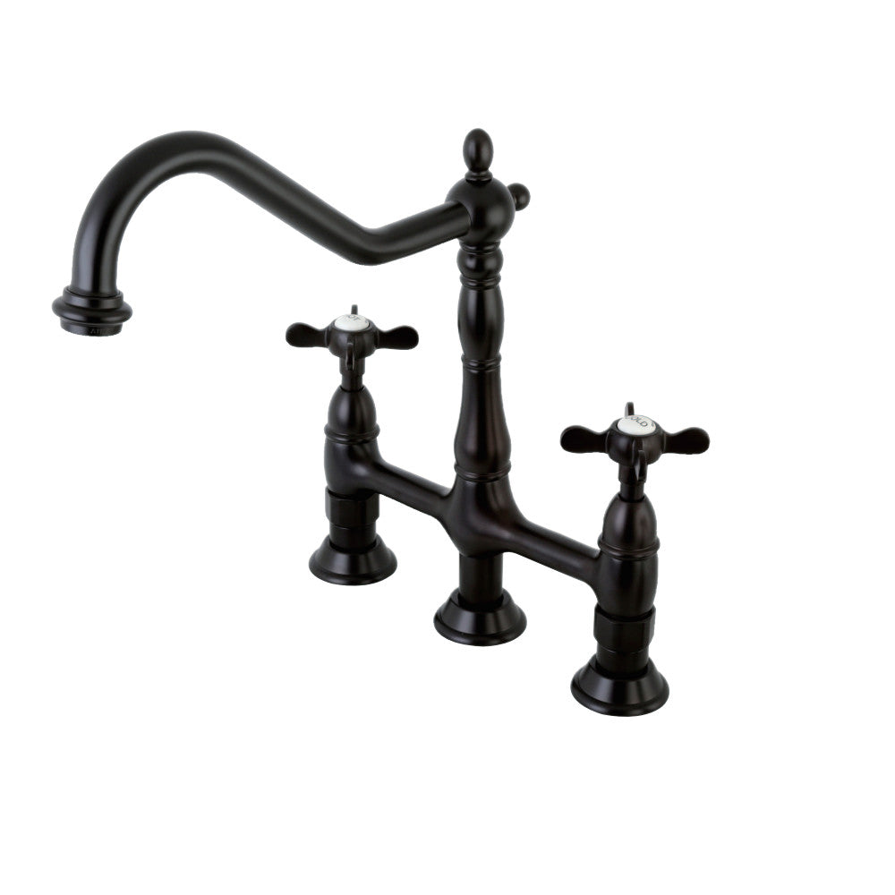 Kingston Brass KS1275BEXBS 8 in. Center Set Kitchen Faucet & Brass | Faucets | Kitchen + Metal