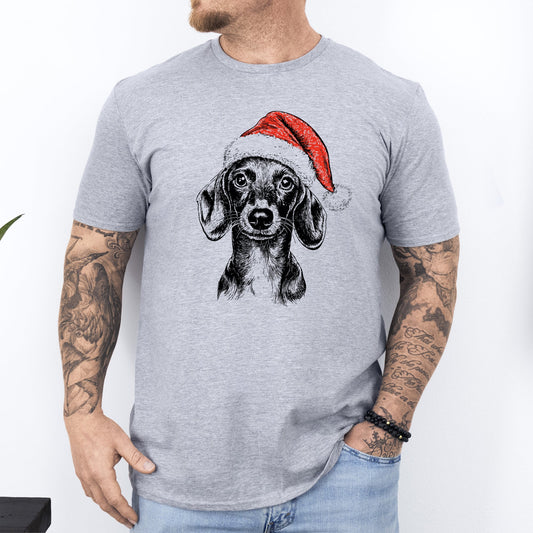 Dachshund, Santa, Dog, Christmas, Dog Lover, Pet T-Shirt Comfort Colors T-Shirt