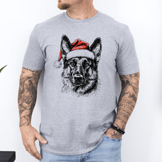 German Shepherd, Santa, Dog, Christmas, Dog Lover, Pet T-Shirt Comfort Colors T-Shirt