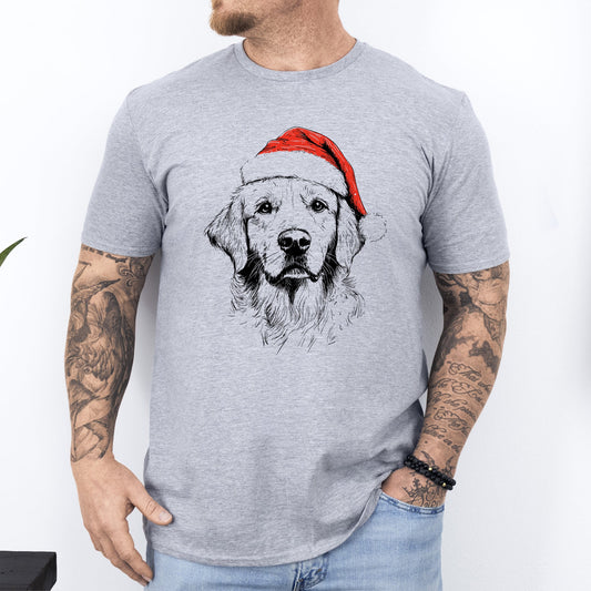 Golden Retriever, Santa, Dog, Christmas, Dog Lover, Pet T-Shirt Comfort Colors T-Shirt