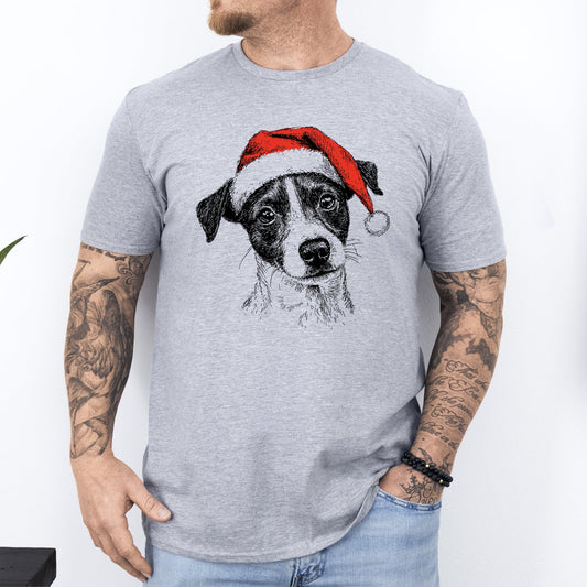 Jack Russell, Santa, Terrier Dog, Christmas, Dog Lover, Pet T-Shirt Comfort Colors T-Shirt