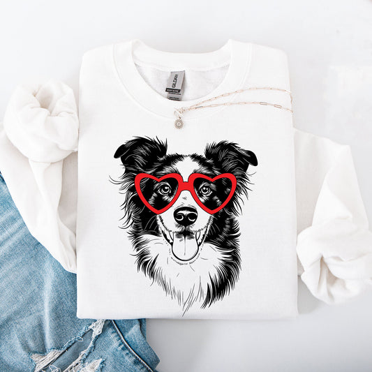 Border Collie, Pet, Dog Breed, Valentine's Sweatshirt
