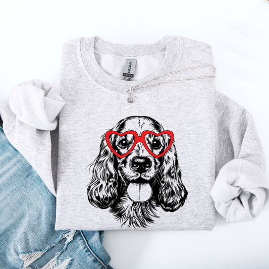 Cocker Spaniel, Pet, Dog Breed, Valentine's Sweatshirt