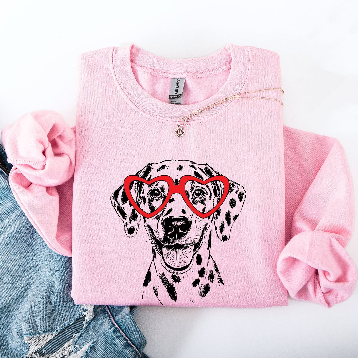 Dalmatian, Pet, Dog Breed, Valentine's Sweatshirt