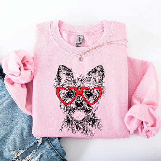 Yorkie, Yorkshire Terrier, Pet, Dog Breed, Valentine's Sweatshirt
