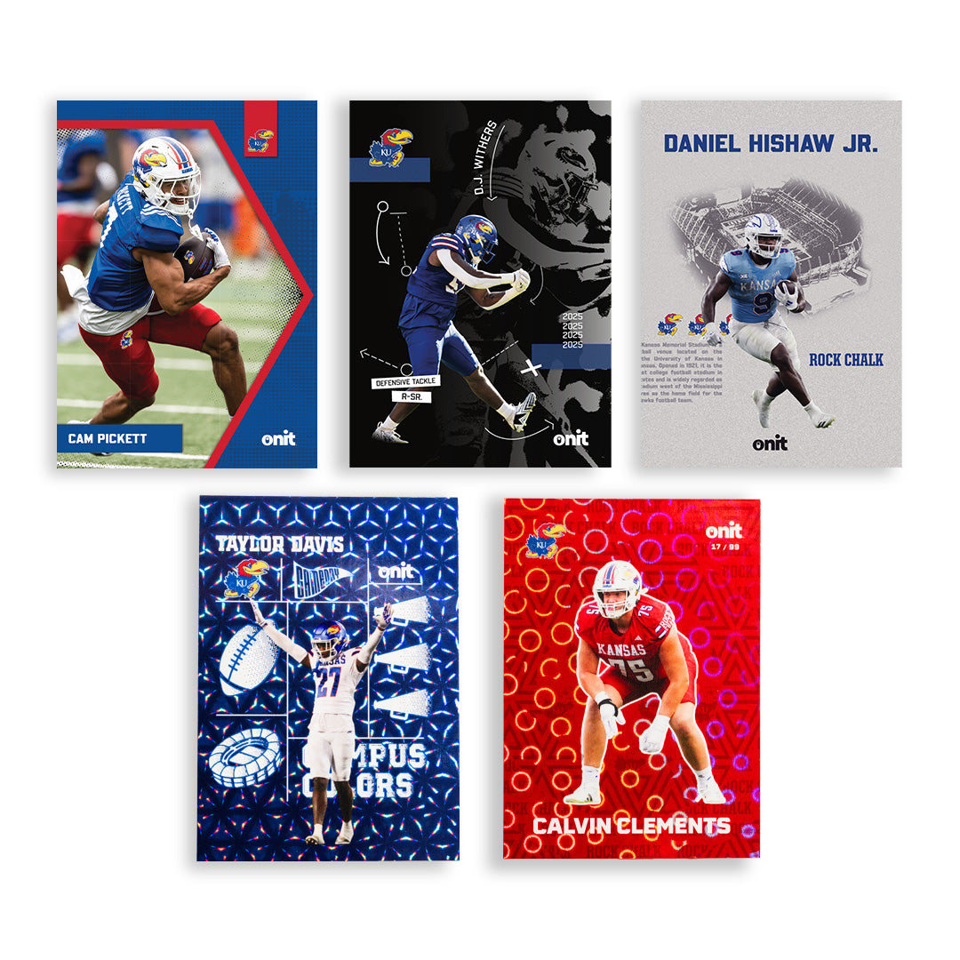University of Kansas Football 2025 Trading Cards - Single Pack
