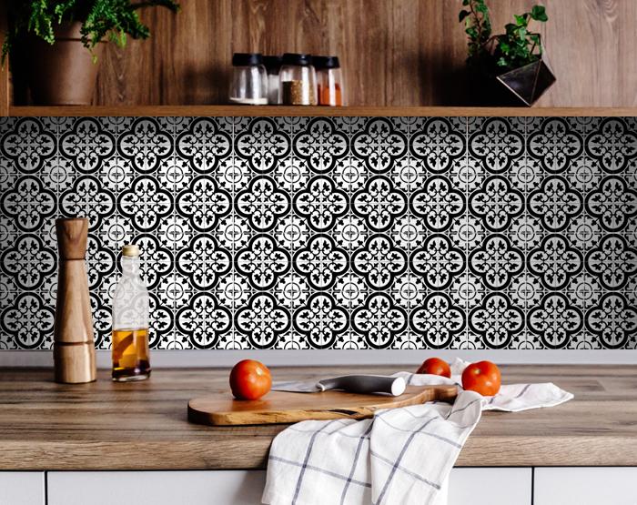 Decorative Tile stickers set of 24 Peel & Stick