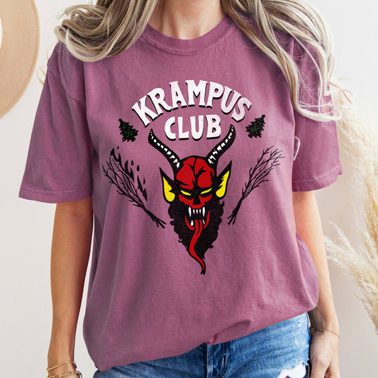 Krampus Club, Stranger, Christmas, Naughty, Comfort Colors, Tshirt
