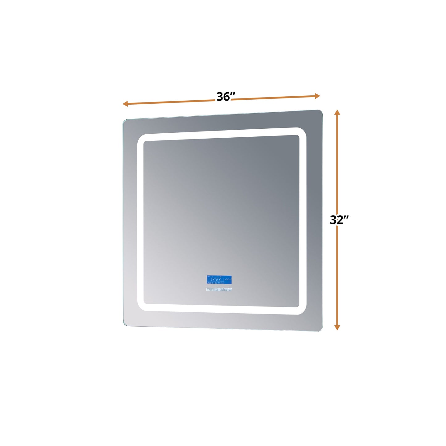 Caldona 36 in. W x 32 in. H LED Bathroom Vanity Mirror