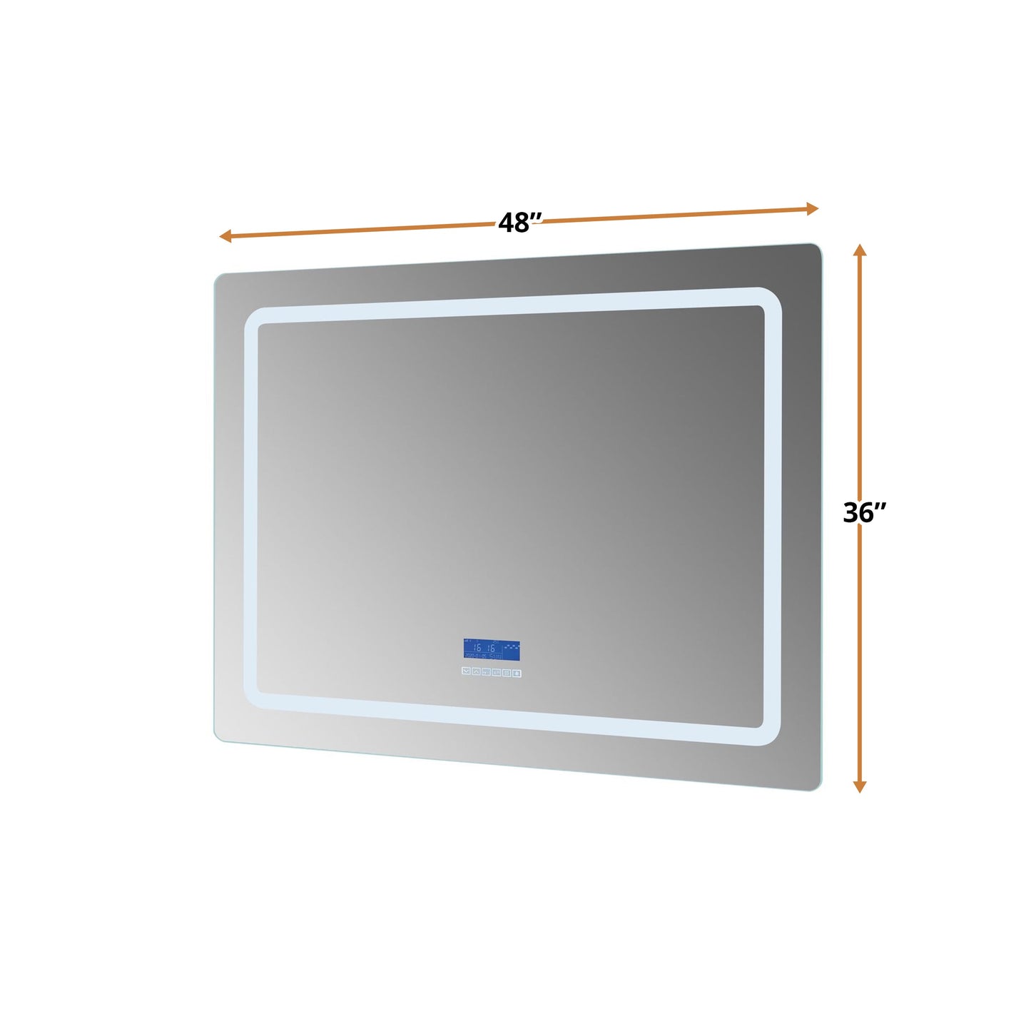 Caldona 48 in. W x 36 in. H LED Bathroom Vanity Mirror