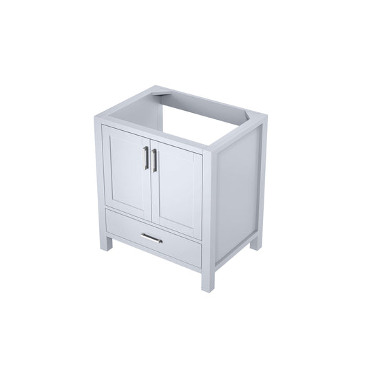 Lexora Jacques 30" White Bathroom Vanity | Modern Solid Wood Cabinet