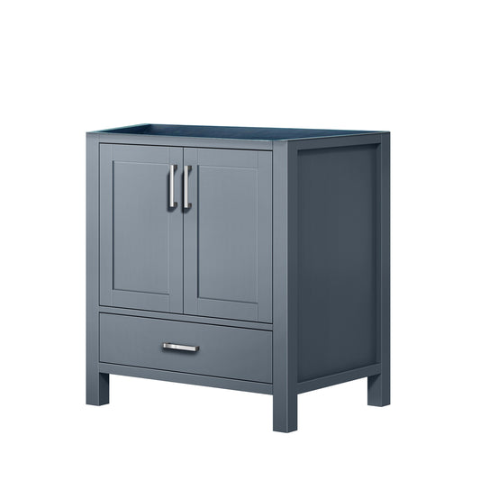 Lexora Jacques 30" Dark Grey Bathroom Vanity – Modern Solid Wood Freestanding Cabinet