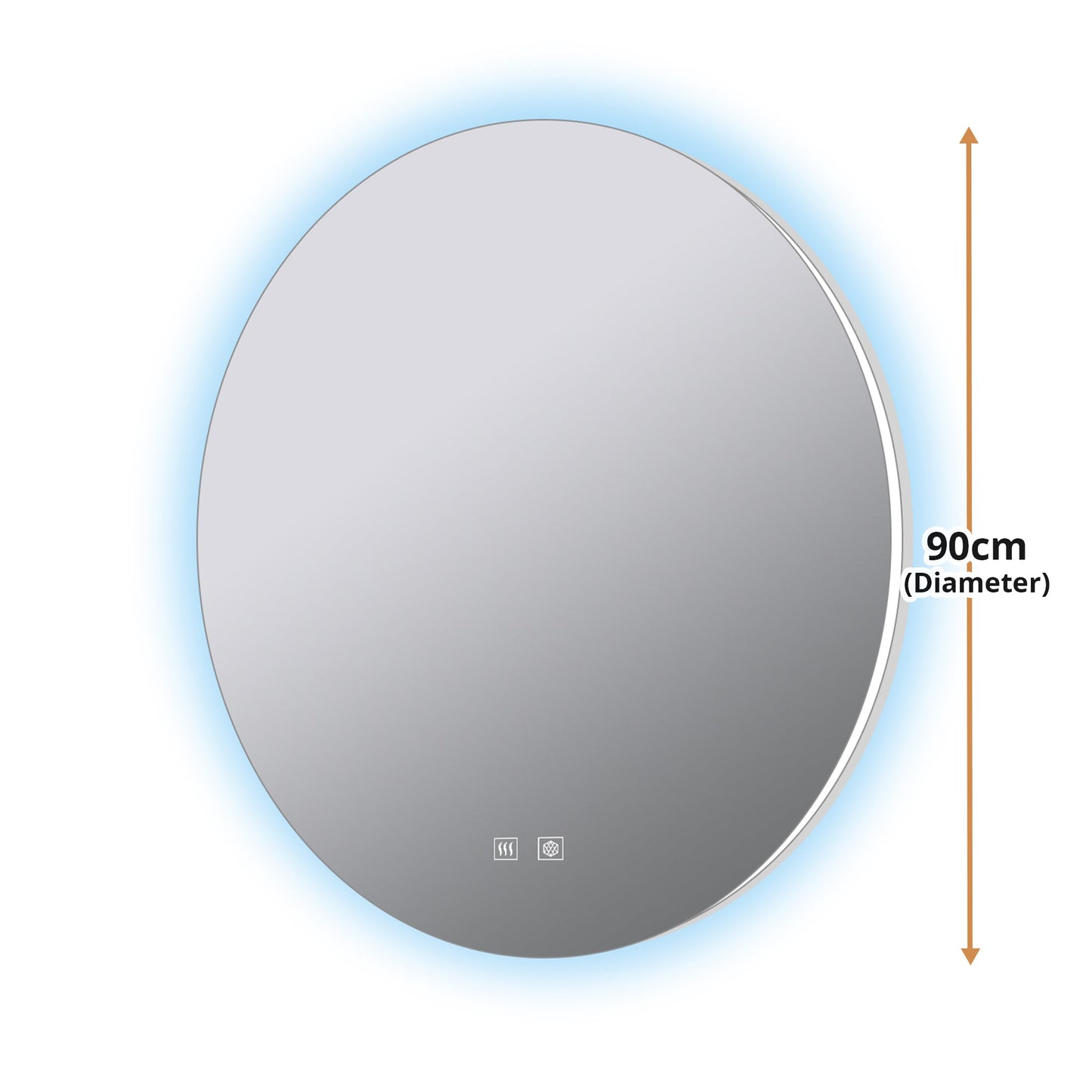 Nordica 90 cm. Diamter Circular LED Bathroom Vanity Mirror