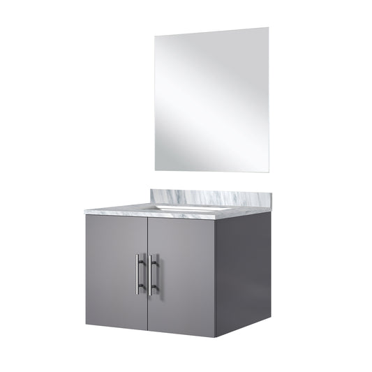 Geneva 24 in W x in D Dark Grey Single Bath Vanity
