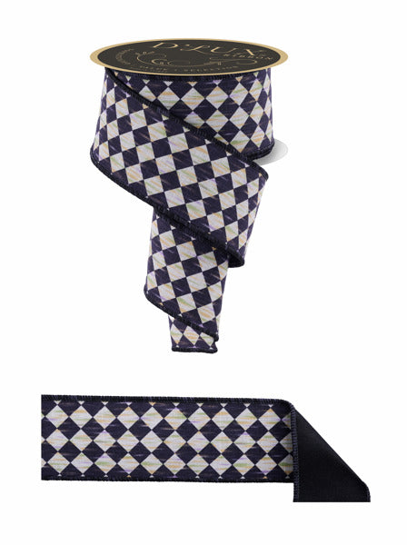 2.5"X10YD ANTIQUE DIAMOND/FUSED BLACK/CREAM