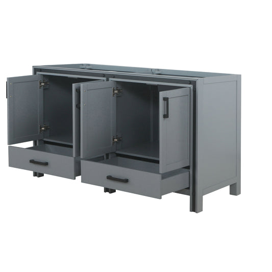 Ziva 60 in W x 22 in D Dark Grey Double Bath Vanity
