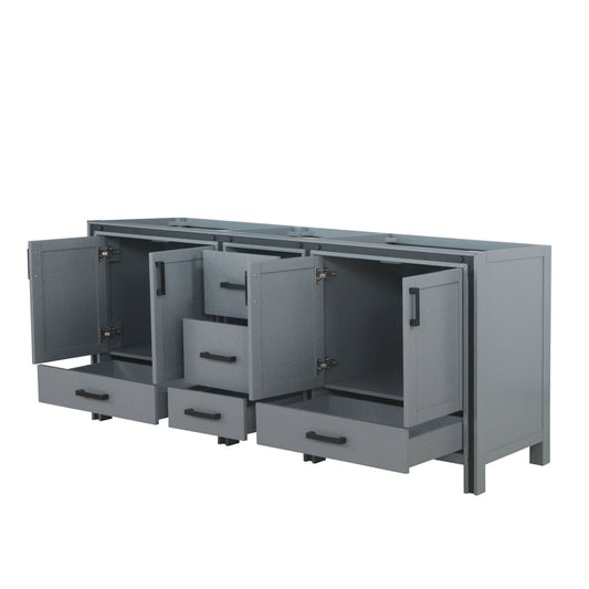 Ziva 80 in W x 22 in D Dark Grey Double Bath Vanity