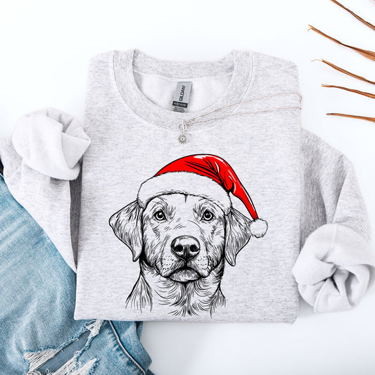 Labrador Retriever, Santa, Dog, Christmas, Dog Lover, Pet Sweatshirt