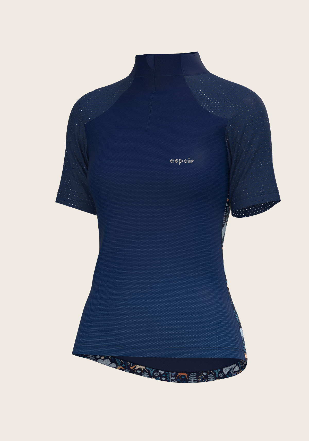 Forest on Navy Short Sleeve Sport Sun Shirt