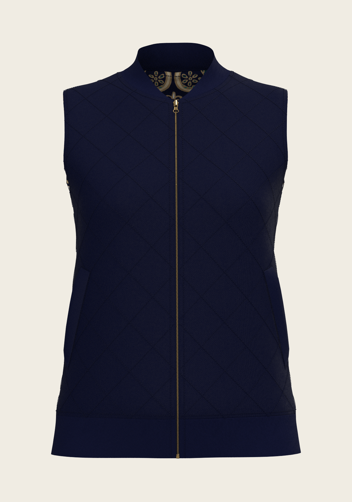 Mermaid Horses Reversible Sleeveless Warmup Vest