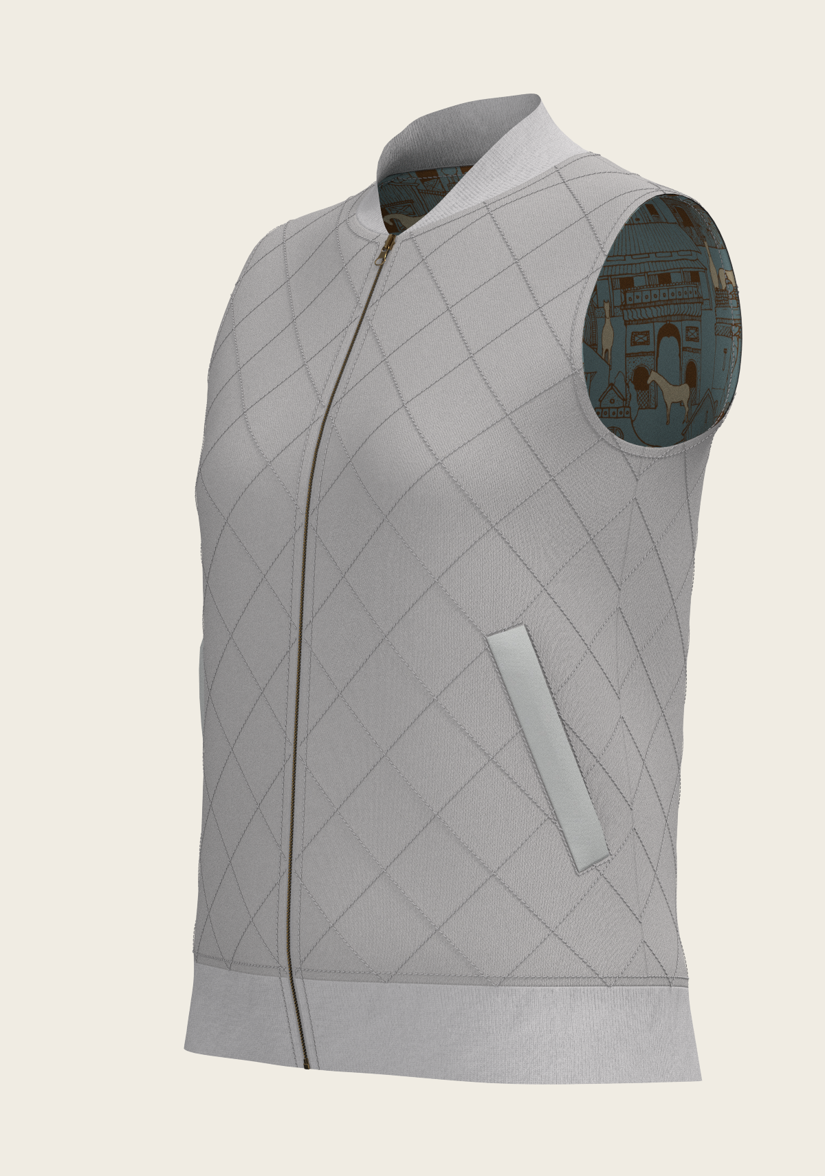 Horse Town Symphony Reversible Sleeveless Warmup Vest