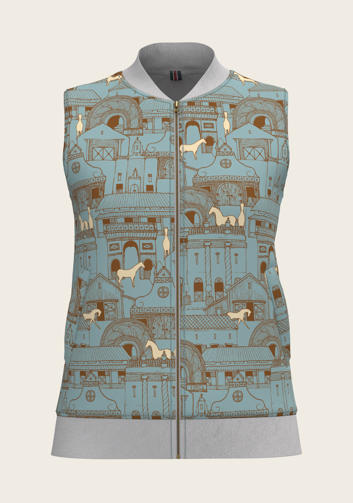 Horse Town Symphony Reversible Sleeveless Warmup Vest