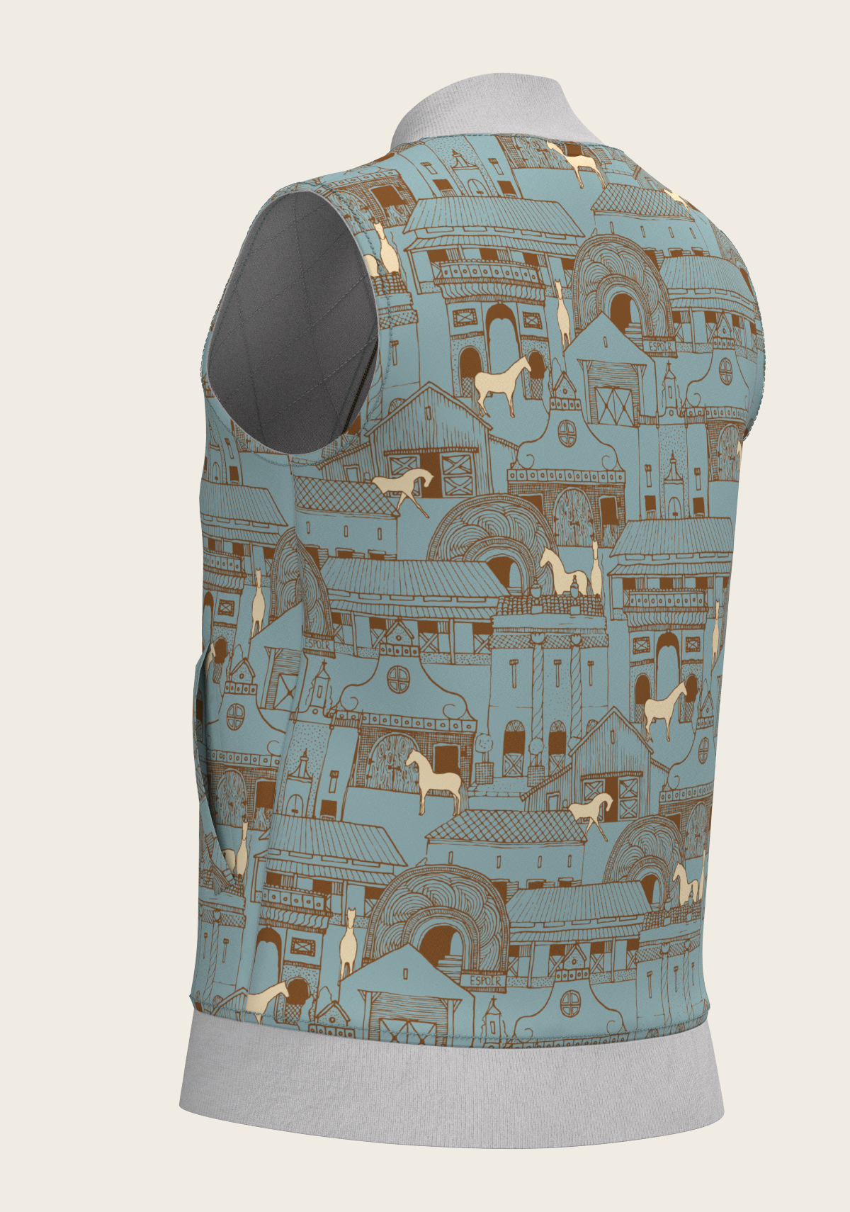 Horse Town Symphony Reversible Sleeveless Warmup Vest