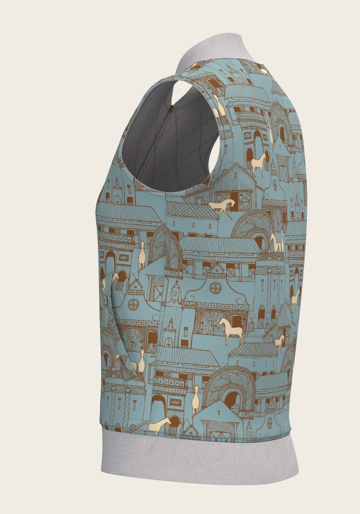 Horse Town Symphony Reversible Sleeveless Warmup Vest