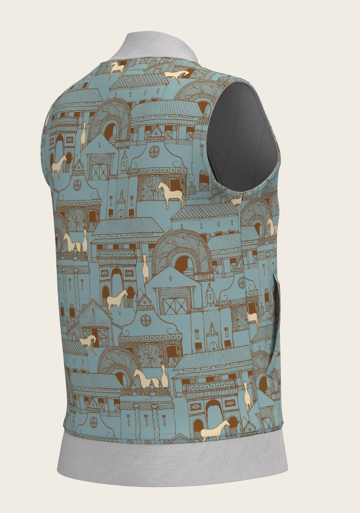 Horse Town Symphony Reversible Sleeveless Warmup Vest
