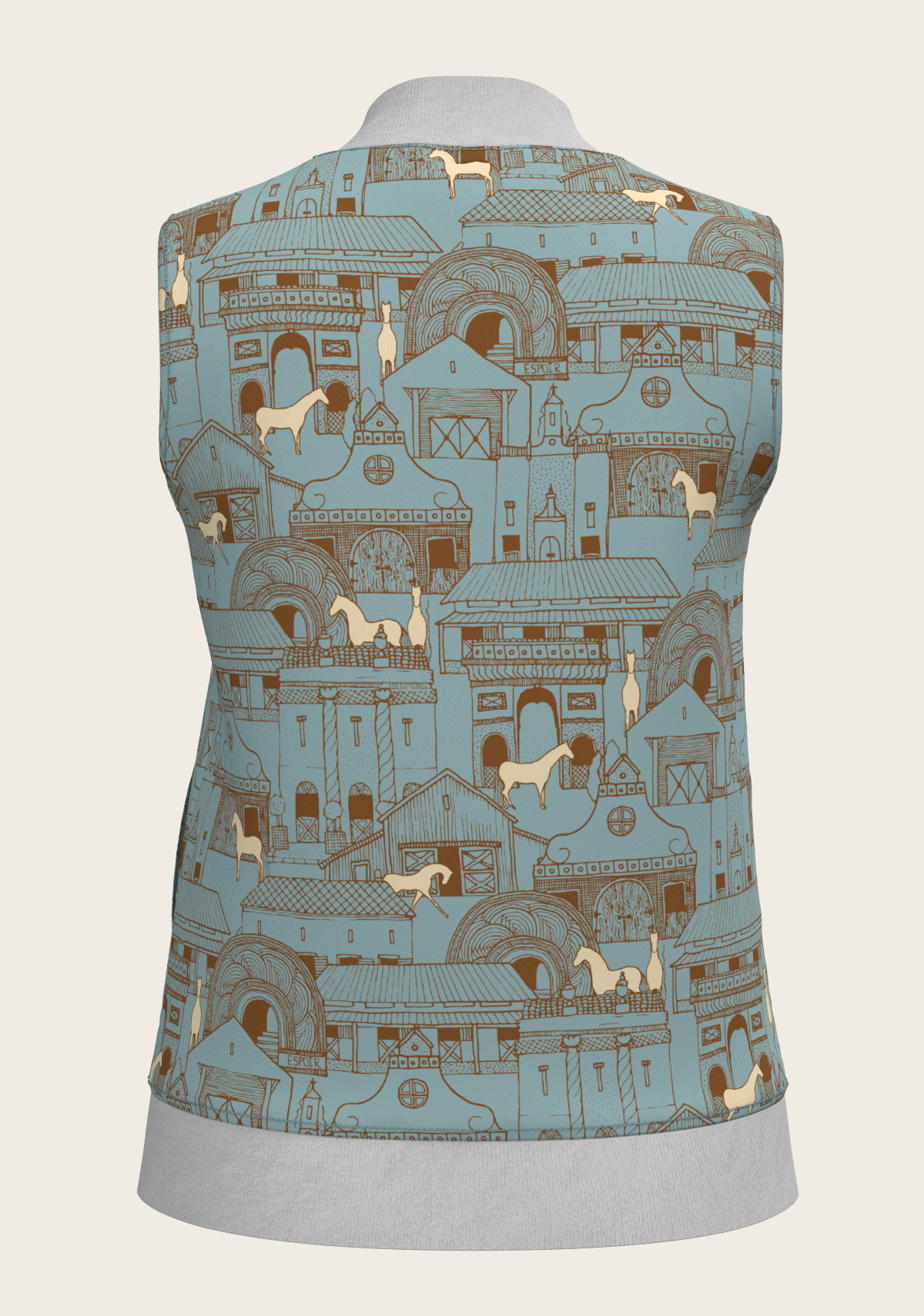 Horse Town Symphony Reversible Sleeveless Warmup Vest