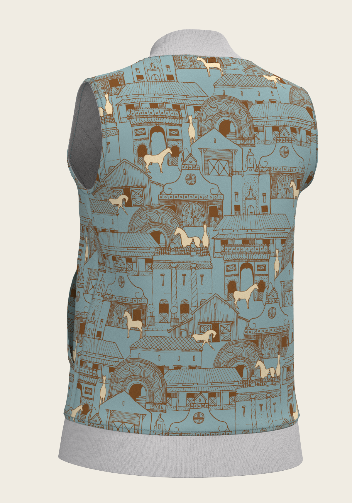 Horse Town Symphony Reversible Sleeveless Warmup Vest