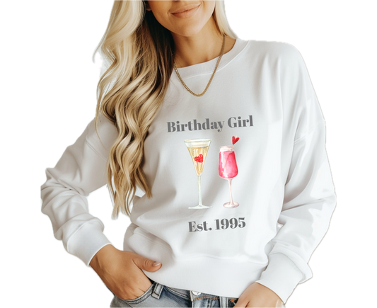 Customizable: Celebratory Drinks Crewneck Sweatshirt